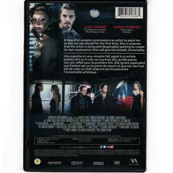 Manhattan Undying (DVD) 2017 Luke Grimes, Sarah Roemer NEW - Picture 2 of 2